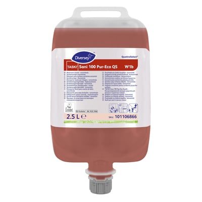 Taski Sani 100 Pur-Eco sanitairreiniger 2,5ltr recyclebaar QuattroSelect