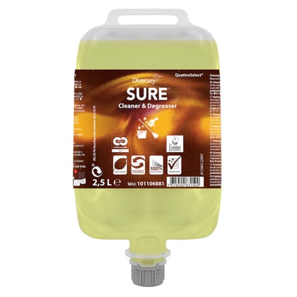 Sure reiniger & ontvetter 2,5ltr recyclebaar QuattroSelect