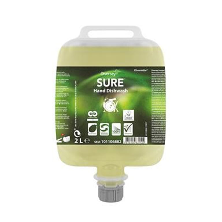 Sure Hand Dishwash 2ltr recycable Divermite