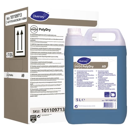 Suma PolyDry A9 5ltr geconcentreerd neutraal spoelglansmiddel