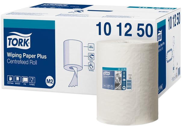 Tork wiping plus poetspapier 2-lgs 6 rollen x 160mtr