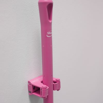 Vikan hygiënische Hi-Flex rubber klem roze 5st
