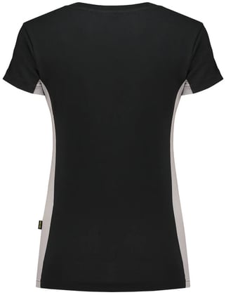Tricorp dames t-shirt bicolor  zwart grijs maat XS