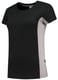 Tricorp Workwear dames t-shirt bicolor zwart grijs maat XS