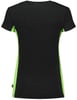 Tricorp Workwear dames t-shirt bicolor zwart lime maat S