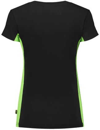Tricorp Workwear dames t-shirt bicolor zwart lime maat S