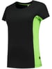 Tricorp Workwear dames t-shirt bicolor zwart lime maat S