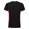 Tricorp T-shirt bicolor zwart rood maat XS 