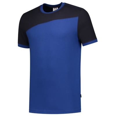 Tricorp Workwear t-shirt bicolor naden koren-/donkerblauw maat XS