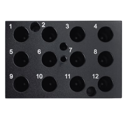 Hygiena Blok 12 gaats inzetstuk voor incubator