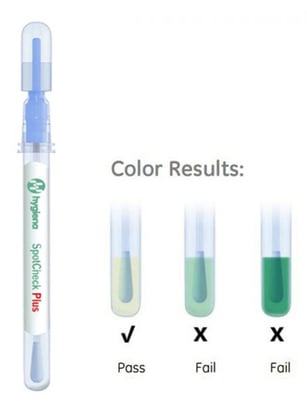 Hygiena SpotCheck glucose/lactose residu kleurtest 100st