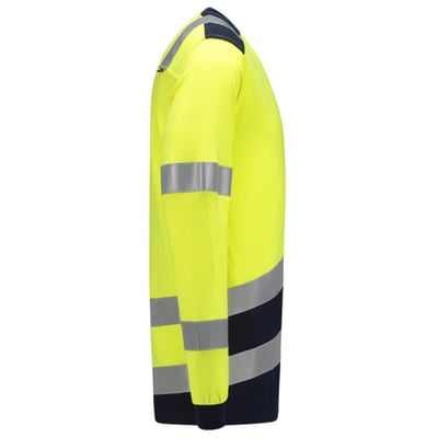 Tricorp multinorm bicolor t-shirt fluor yellow ink maat XS