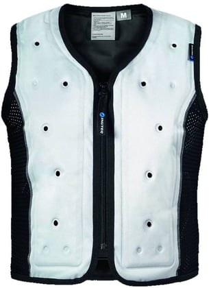 Inuteq dry koelvest  PU met antibacterieel behandeling grijs