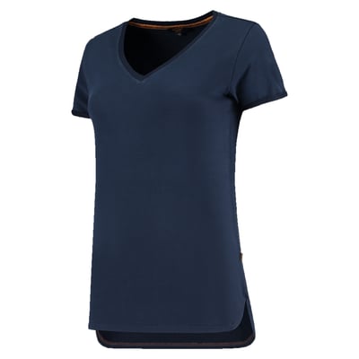 Tricorp Workwear premium dames t-shirt met v-hals inktblauw maat XS