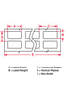 Brady thermische transferlabels 38,10x12,70mm  1000 labels per rol