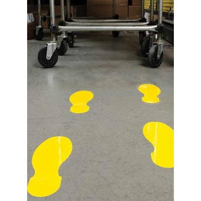 Brady voetafdrukken groene toughstripe polyester 10st