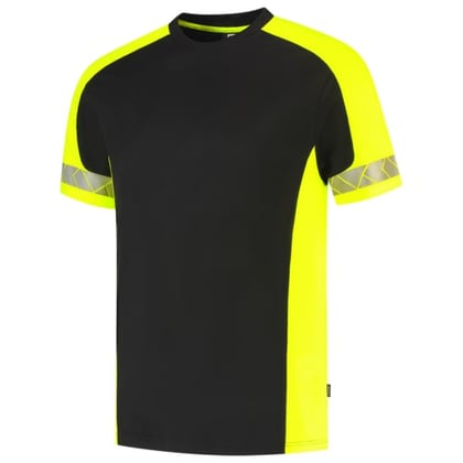 Tricorp Redefined reflective t-shirt zwart geel maat XS