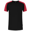 Tricorp Redefined bicolor t-shirt zwart rood maat XS