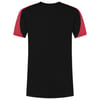 Tricorp Redefined bicolor t-shirt zwart rood maat XS