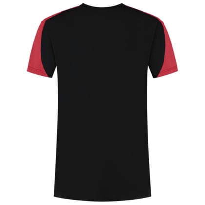 Tricorp Redefined bicolor t-shirt zwart rood maat XS
