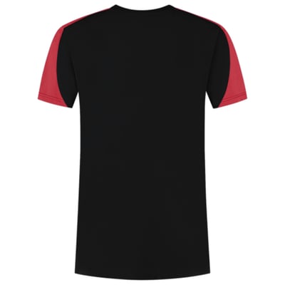 Tricorp Redefined bicolor t-shirt zwart rood maat XS