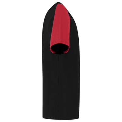 Tricorp Redefined bicolor t-shirt zwart rood maat XS