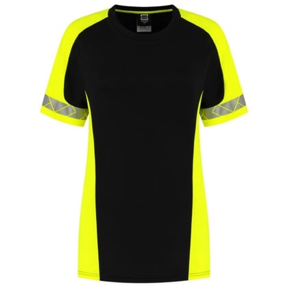 Tricorp Redefined dames reflective t-shirt zwart geel maat XS