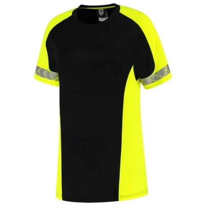 Tricorp Redefined dames reflective t-shirt zwart geel maat XS