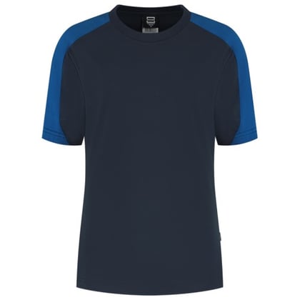 Tricorp Redefined bicolor dames t-shirt inkt-royalblauw maat XS