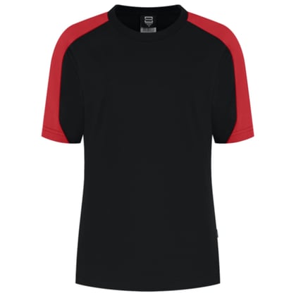 Tricorp Redefined bicolor dames t-shirt zwart rood maat XS