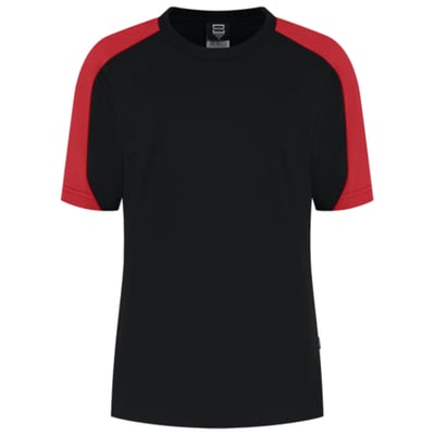 Tricorp Redefined bicolor dames t-shirt zwart rood maat XS