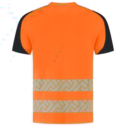 Tricorp Redefined High Vis t-shirt industrieel  wasbaar oranje blauw maat XS