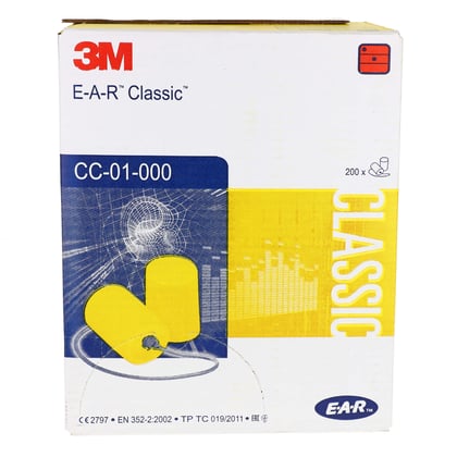 3M E.A.R. Classic oordoppen met koord pvc 29dB 200st