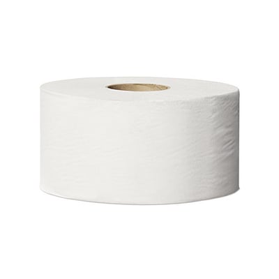 Tork mini jumbo toiletpapier 1 laags 12x240mtr wit voor T2 systeem