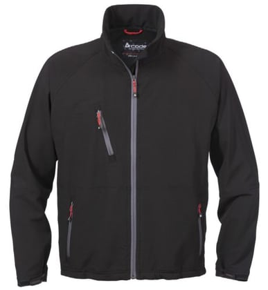 A-Code licht softshell jack heren zwart