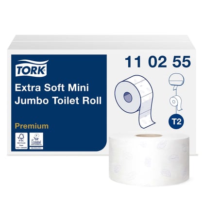 Tork mini jumbo toiletpapier extra zacht 3-lgs 12rol 120m