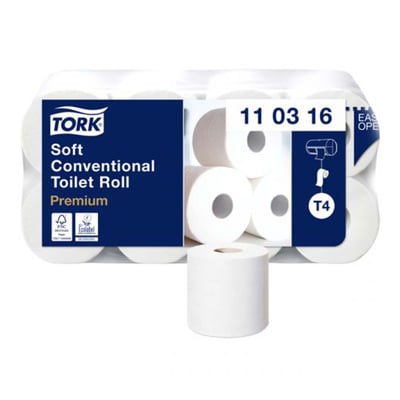 Tork premium toiletpapier soft 3lgs 8 rollen a 250vel