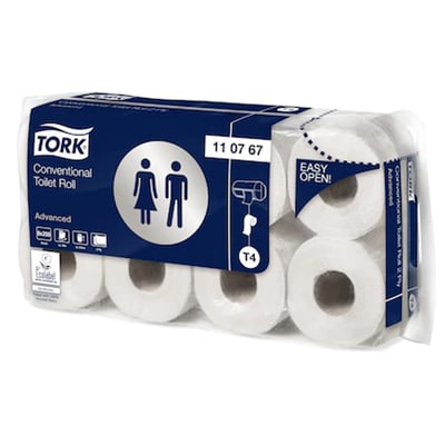 Tork Advanced toiletpapier wit  2lgs 250vel 8x 8rol