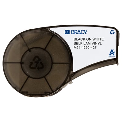 Brady zelflaminerende wikkellabels 31,75mm voor draadmarkering BMP21-PLUS