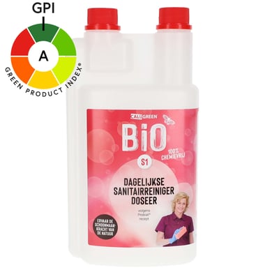 CaluGreen BIO S1 dagelijkse sanitairreiniger  1ltr doseerfles 