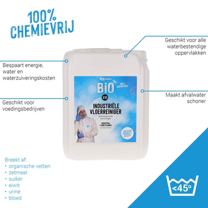 CaluGreen BIO X10 Industriële vloerreiniger 5ltr 