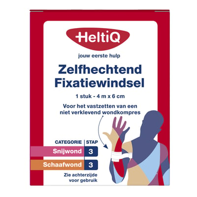 HeltiQ zelfhechtend fixatiewindsel 6cm x 4m 