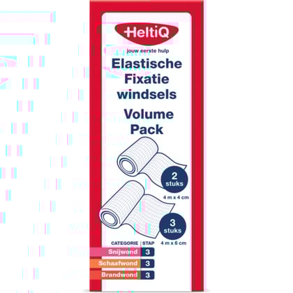 HeltiQ Elastische Fixatiewindsels volume pack 5st