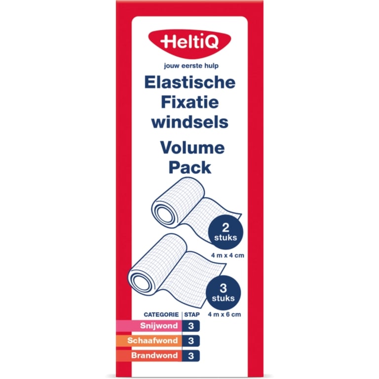 HeltiQ Elastische Fixatiewindsels volume pack 5st