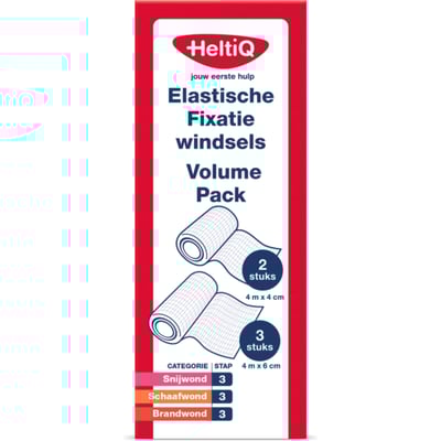 HeltiQ Elastische Fixatiewindsels volume pack 5st 