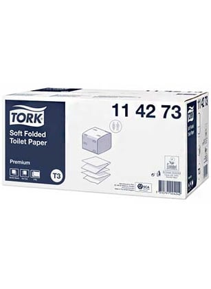 Tork Premium Toiletpaper soft folded 30x252vel