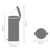 Brabantia NewIcon pedaalemmer 30ltr 