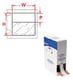 Brady print label zelflaminerend vinyl 25,4x63,5mm 1000st wit