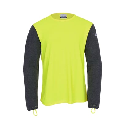 Poloshirt met snijbestendige mouwen fluor geel maat S
