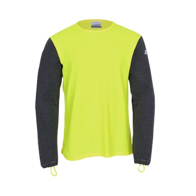 Poloshirt met snijbestendige mouwen fluor geel maat S